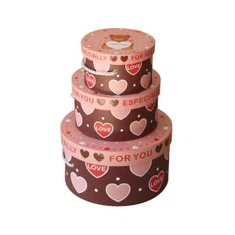 Scatole regalo rotonde con coperchi